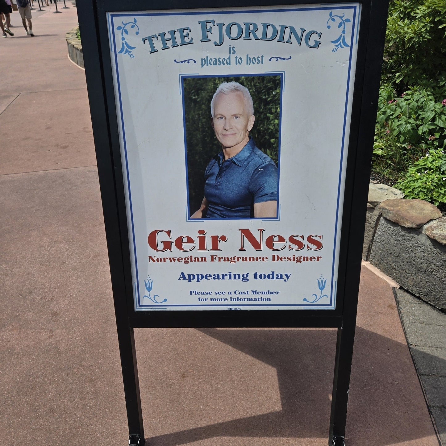 Signed by GEIR NESS Laila Bryne Bag Set Perfume Lotion Disney Parks EPCOT Norway