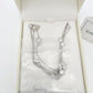 CRISLU Disney Parks Mickey Minnie Mouse Station Necklace Sterling Platinum HTF