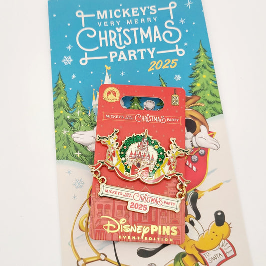 2025 Disney Parks Mickey’s Very Merry Christmas Party Reindeer Dangle Pin LE EE