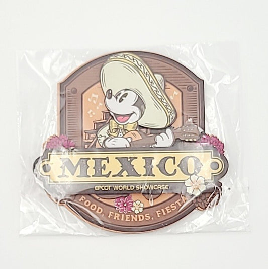 Disney Parks EPCOT Mexico World Showcase Mickey Mouse Food Friends Fiesta MAGNET