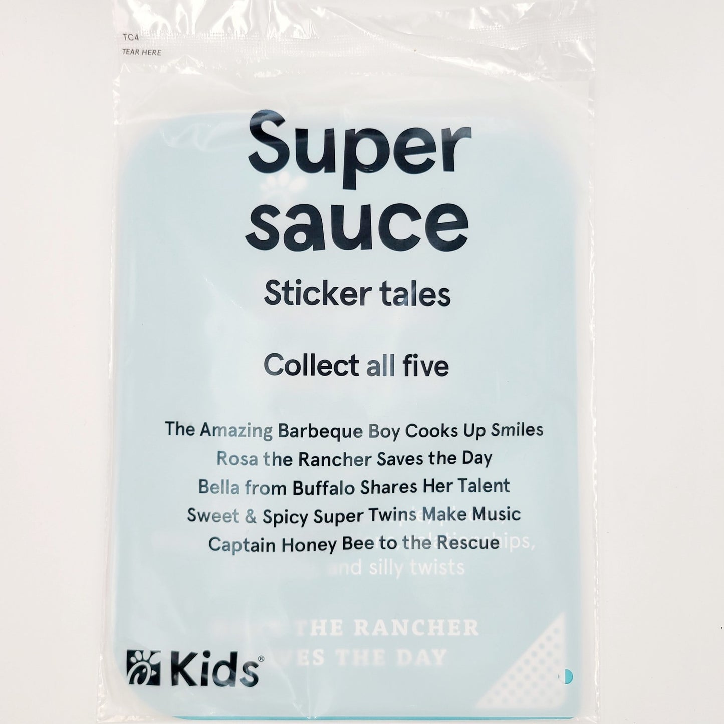 NEW Chick-fil-A Kids Super Sauce Sticker Tales Rosa Rancher Saves The Day CFA