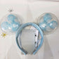 2020 Disney Parks Christmas Mickey Snowflake Light Up Balloons Ears Headband