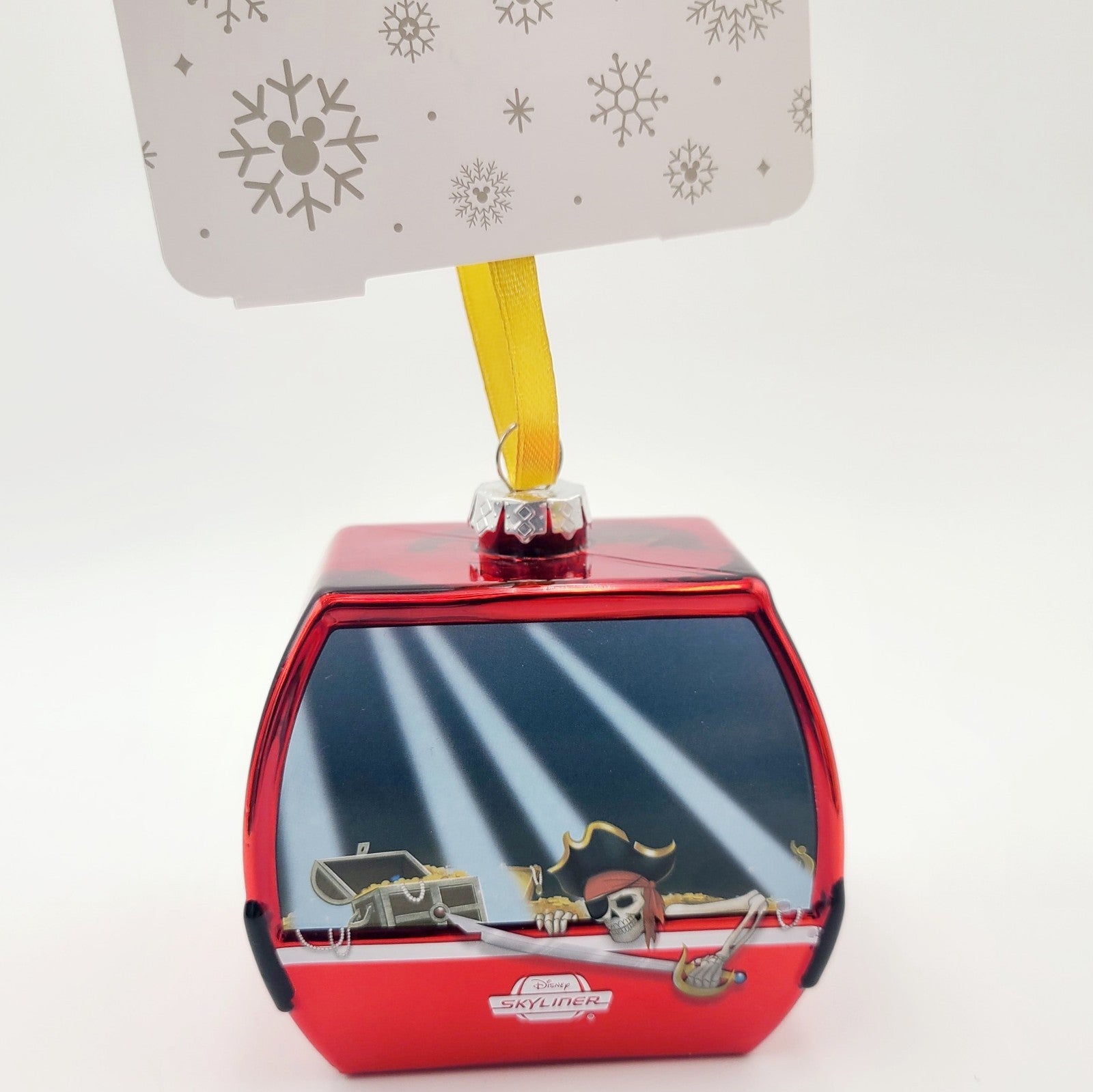 Disney Parks Skyliner Pirates Of The Caribbean Glass Christmas Ornament 2025 NEW