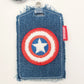 Universal Studios Florida Marvel Avengers Captain America Shield ID Badge Reel