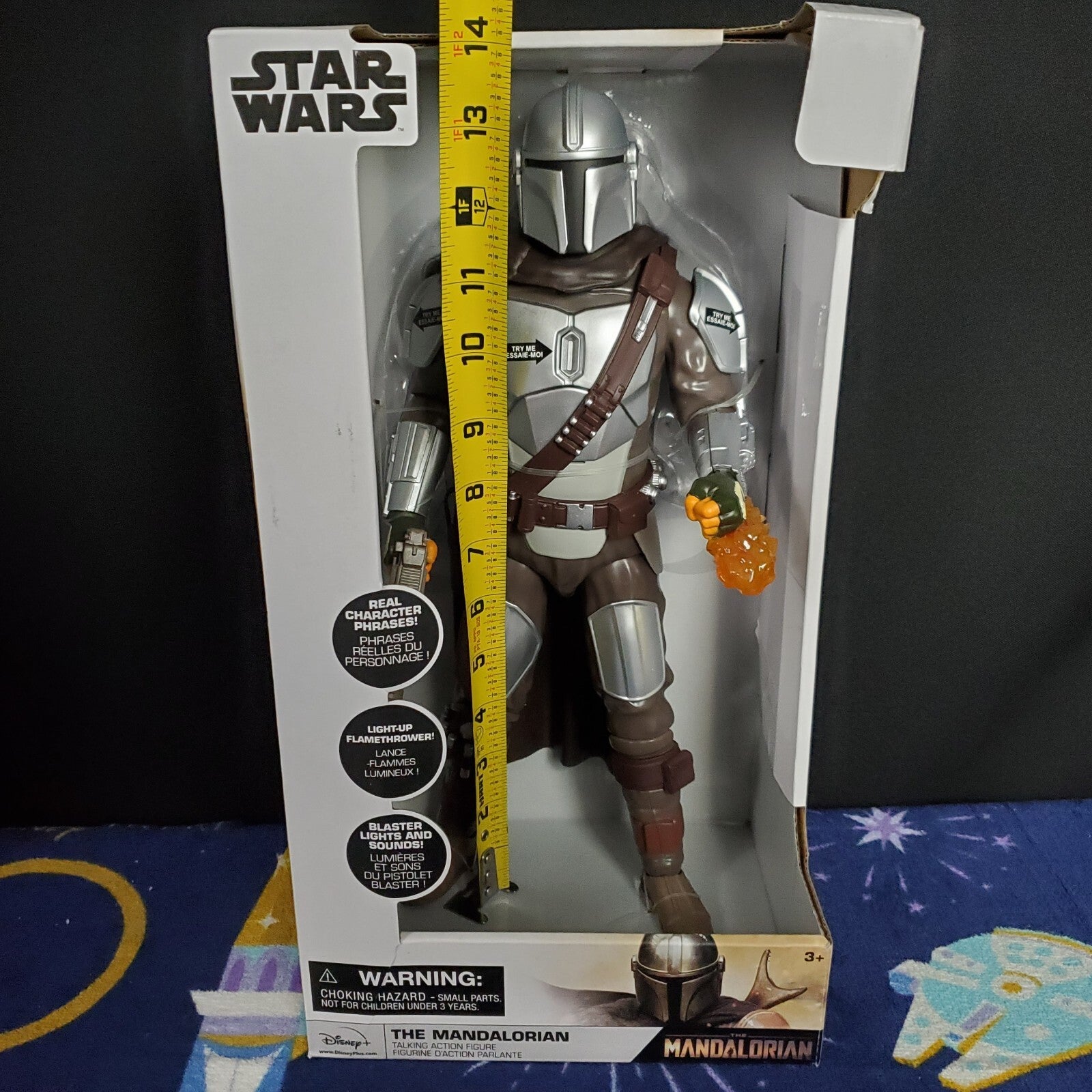 Star Wars Mandalorian 13.5" Inch Talking Action Figure Disney Store Exclusive