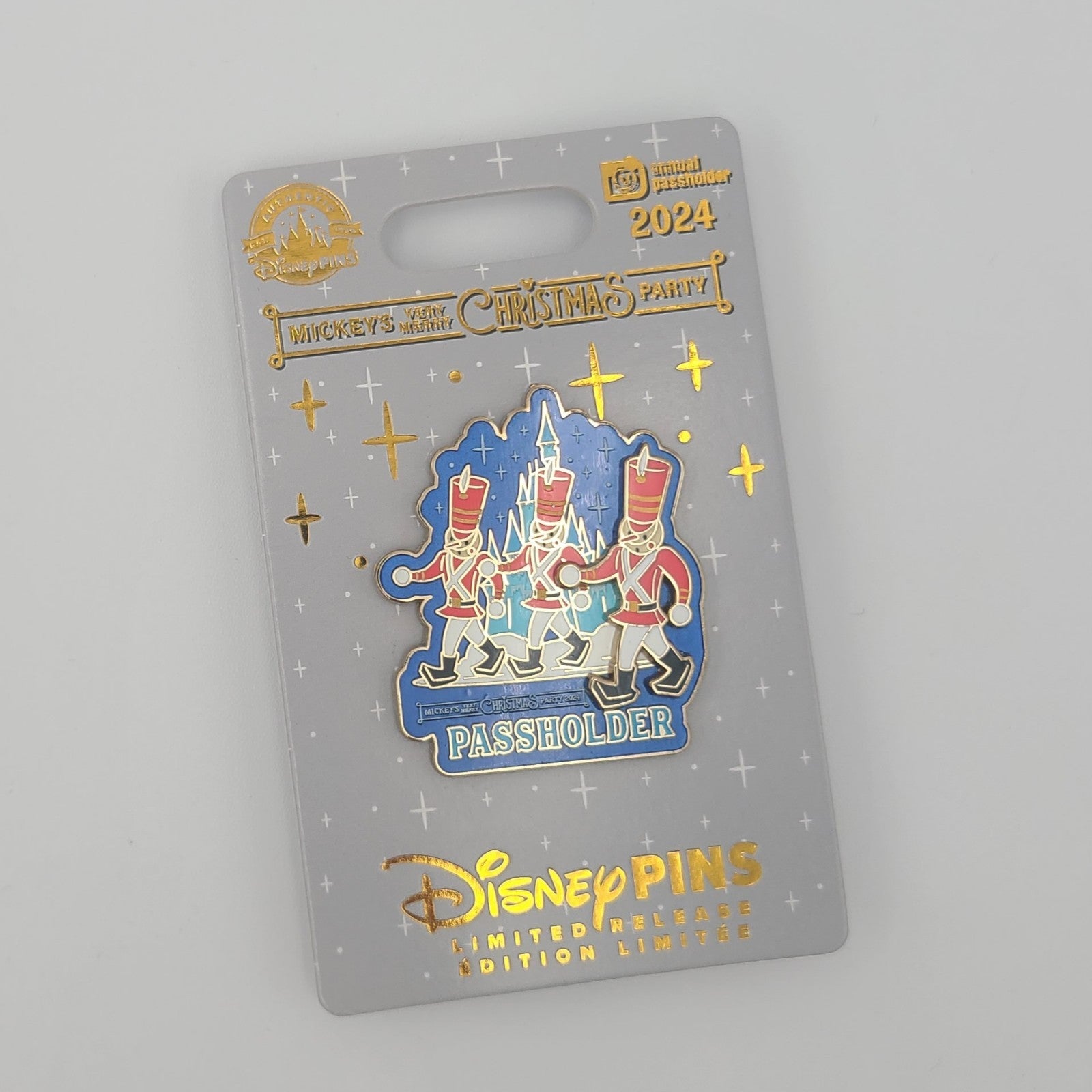 *4 Pin Set* 2024 Disney Parks Mickeys Very Merry Christmas Party Soldiers Minnie