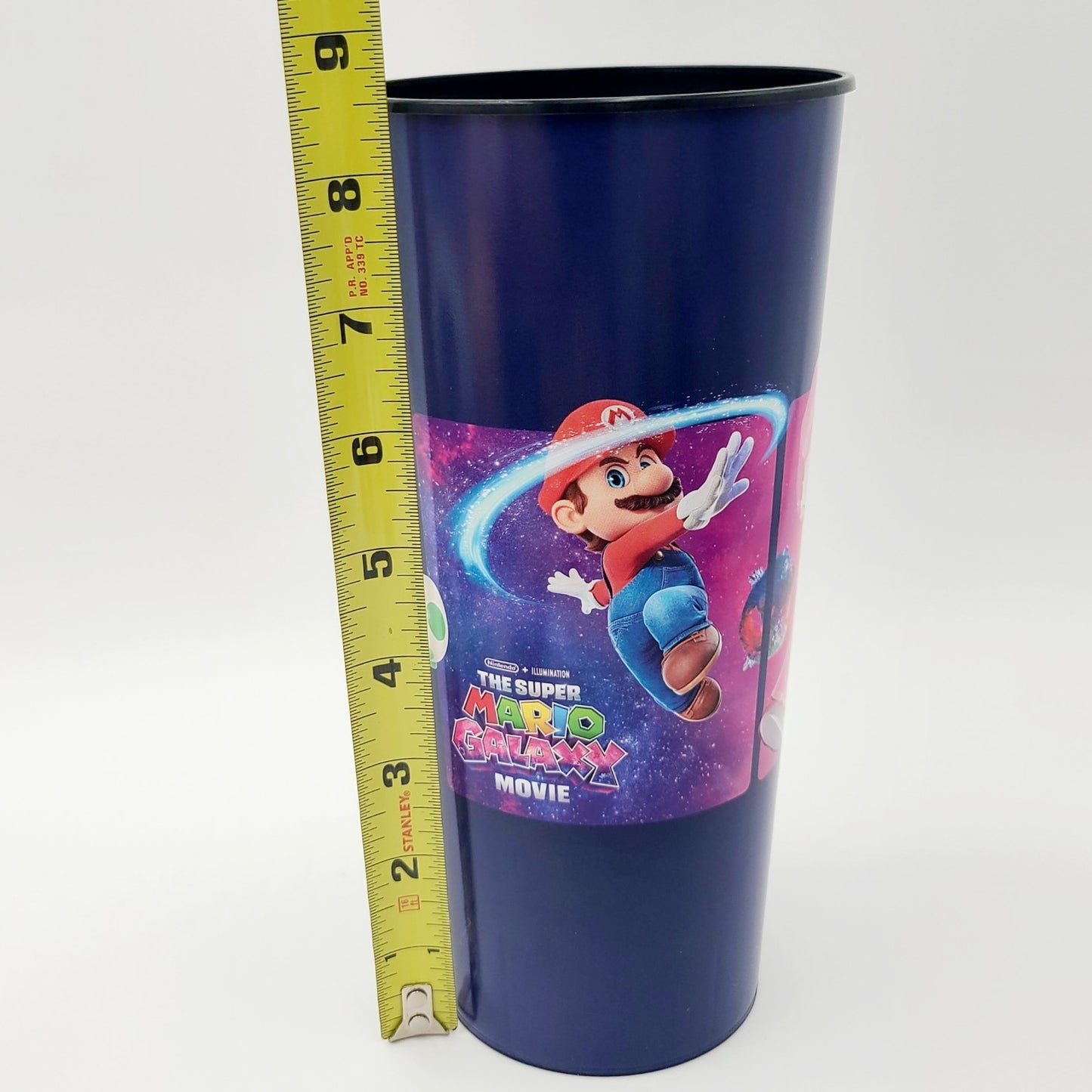 Super Mario Galaxy Movie Plastic Cup Authentic Theater Exclusive Yoshi Peach NEW