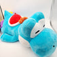 LARGE Yoshi Nintendo World Sleeping Plush Cushion Pillow Blue Universal Epic 37"
