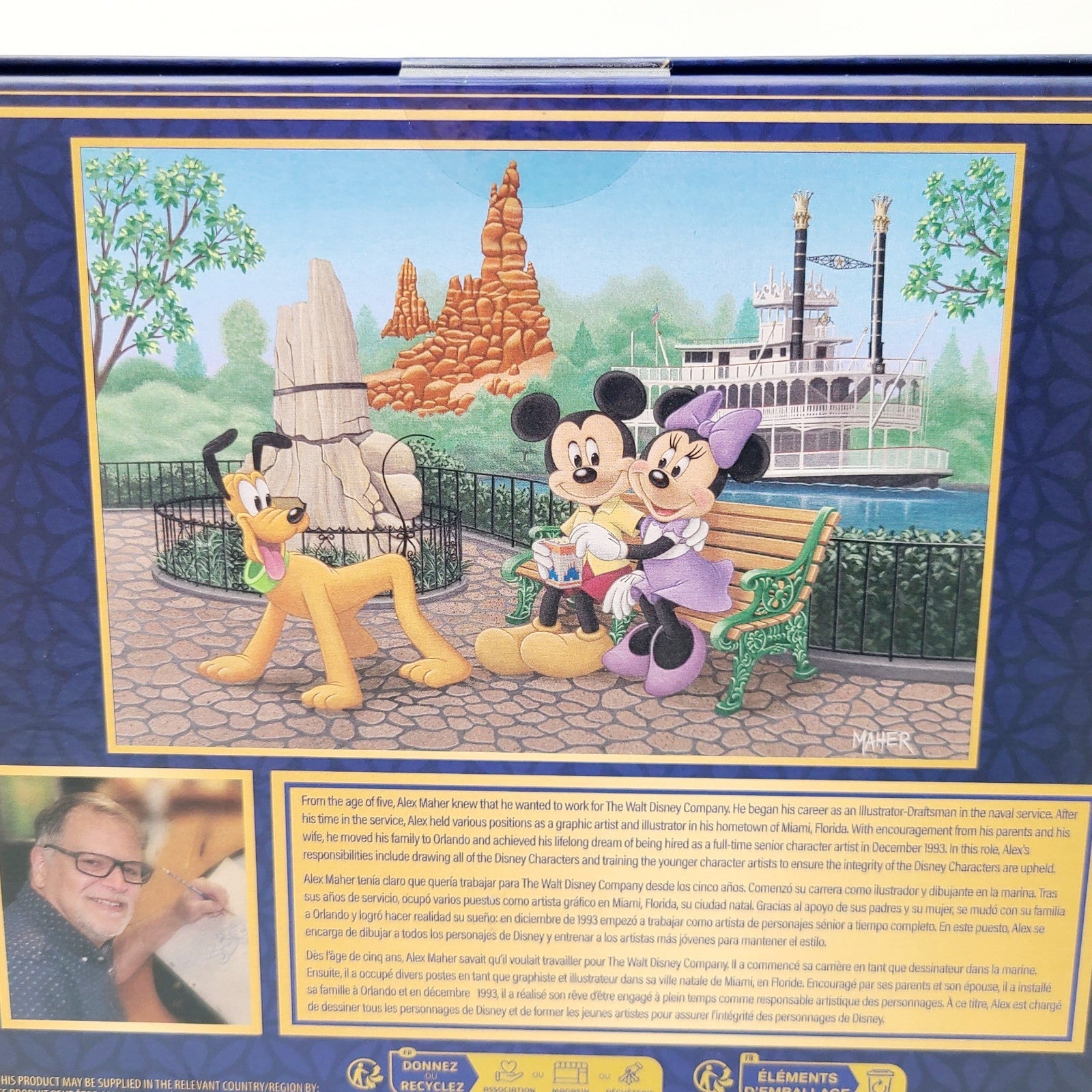 2025 Disney Parks Frontierland Riverboat Mickey Minnie 1000 pc Signature Puzzle