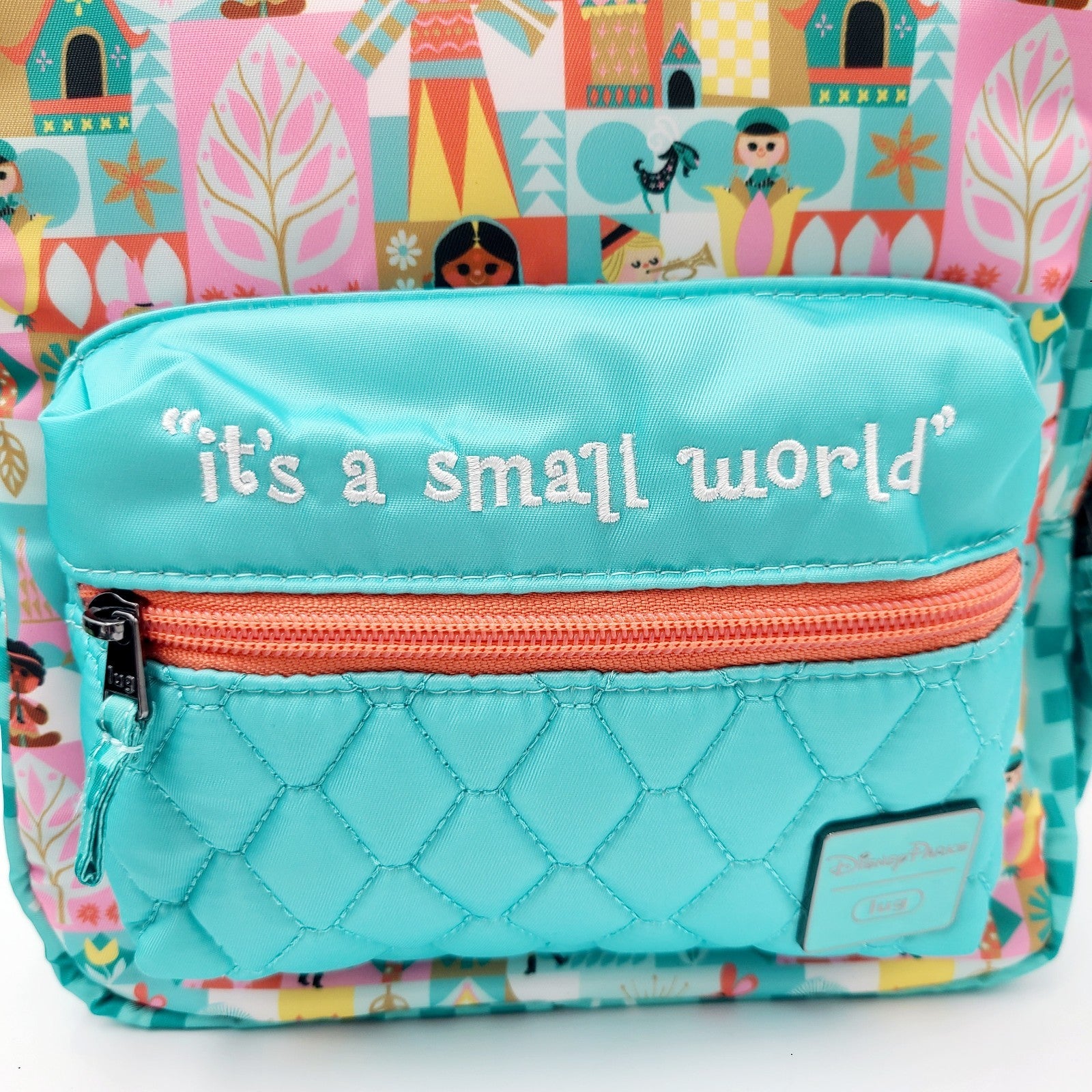 *Actual Placement* Walt Disney World Parks It’s A Small World Lug Bag Backpack