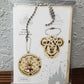 Disney Parks UGears Keychain Set Mickey & Minnie Mouse Set 4 Wooden Puzzles