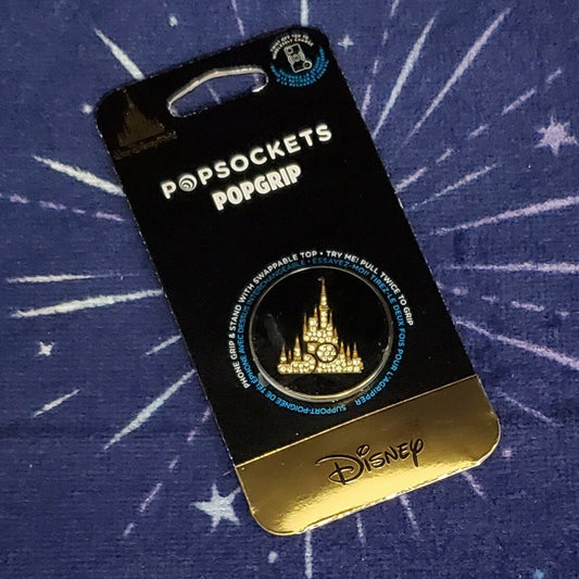 2021 Walt Disney World Parks 50th Anniversary Luxe Castle PopSocket Pop Wallet