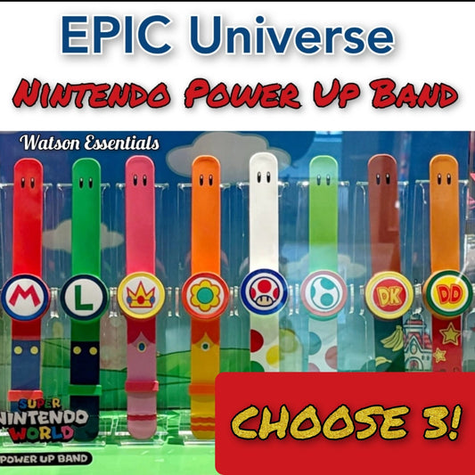 *CHOOSE 3* EPIC Universe Power Up Band Super Nintendo World Mario Peach Yoshi