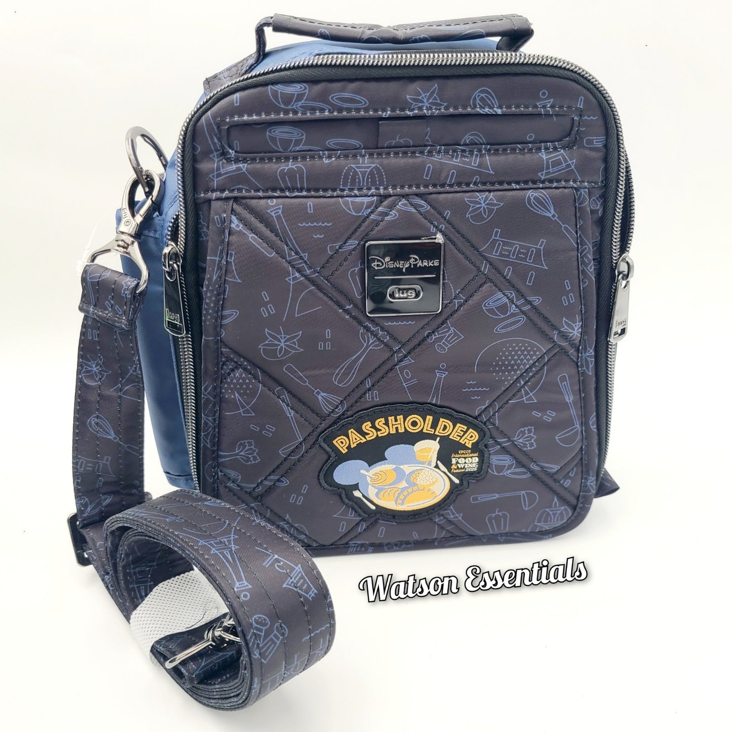 2025 Disney Parks Bag Crossbody Lug Flapper EPCOT Food Wine Festival Passholder