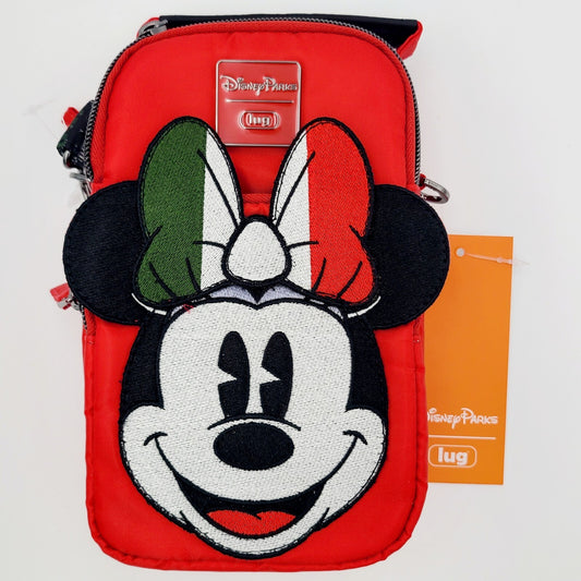 2024 Disney Parks Epcot Italy Minnie Mouse Face Lug Mini Skeeter Crossbody Bag