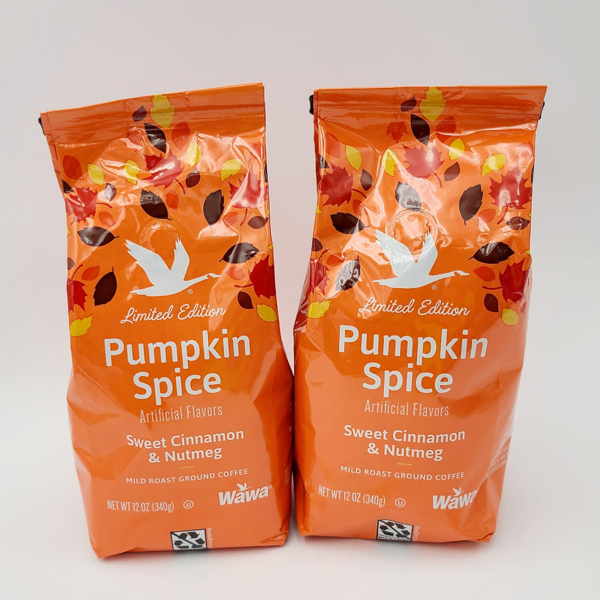 *2 Bags* Wawa 2026 Pumpkin Spice Ground Coffee 12 Oz Fall Halloween Limited Ed