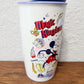 Walt Disney World Magic Kingdom White Starbucks Porcelain 12 oz Tumbler Cup Lid