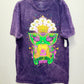 Universal Studios 2026 Mardi Gras King Gator Tie Dye Shirt NWT