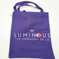 NEW Disney Parks EPCOT Luminous The Symphony Of Us Purple Tote Bag Fireworks