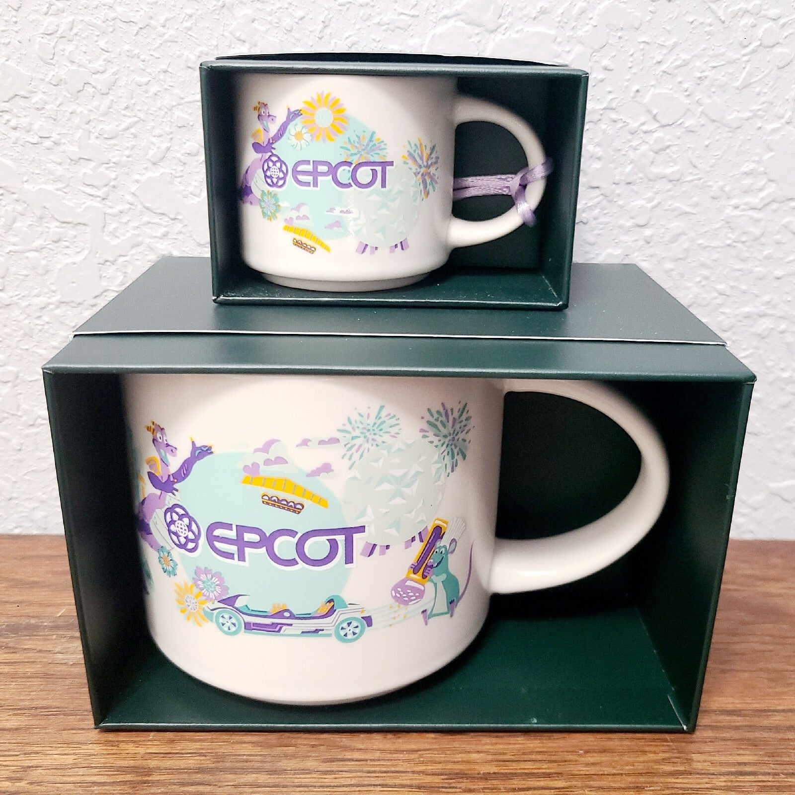 *EPCOT Mug & Ornament Set* 2024 Disney Park Starbucks Discovery Figment Coffee
