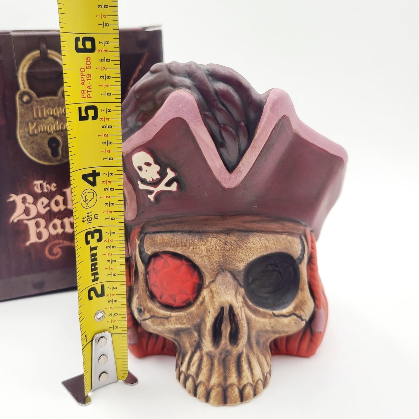 Disney Parks Beak & Barrel Pirate Skull Mug Redd Cup Tiki Pirates Of Caribbean