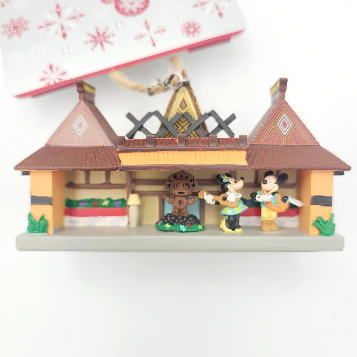 Walt Disney World Parks Polynesian Resort Hotel Christmas Ornament Mickey Minnie