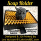 Soap Holder w/ Spout 3D Printed Black & Gold Decor Gift Decoration Lakeland3D