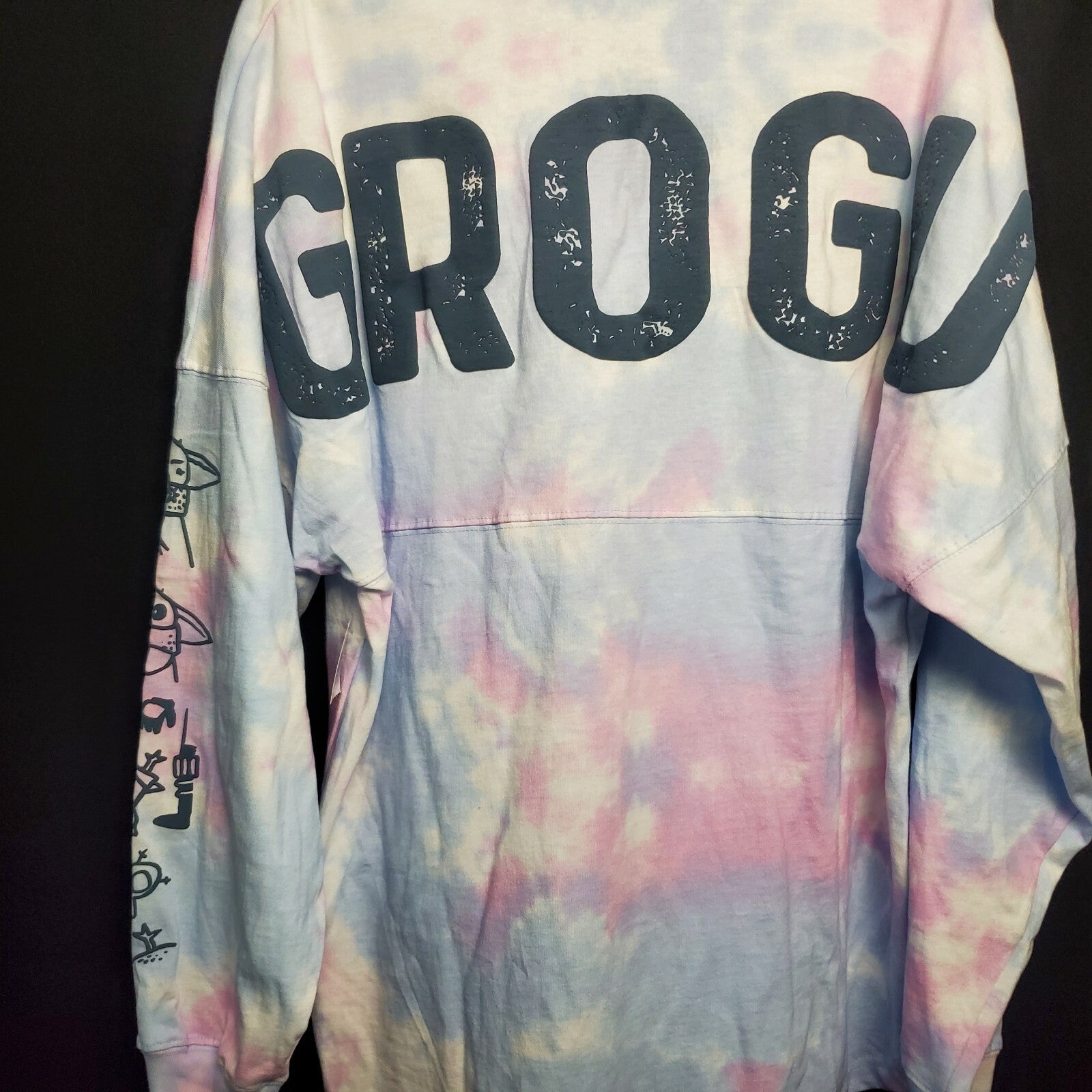 LARGE Disney Parks Star Wars Grogu Tie-Dye Spirit Jersey Mandalorian Baby Yoda