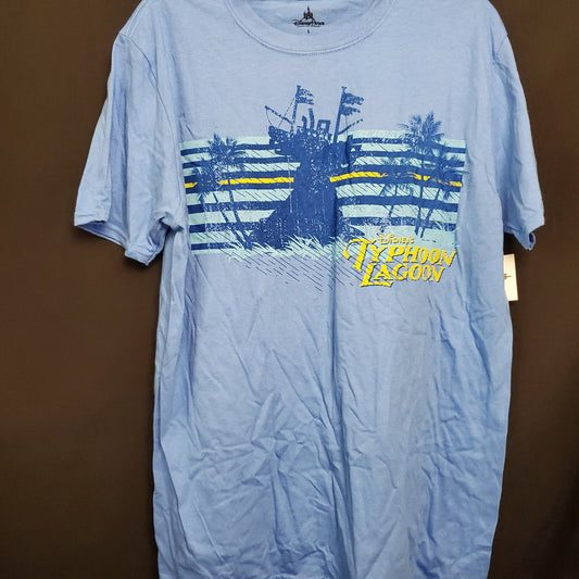 LARGE Walt Disney World Park Typhoon Lagoon Water Park Blue T-Shirt WDW NEW NWT