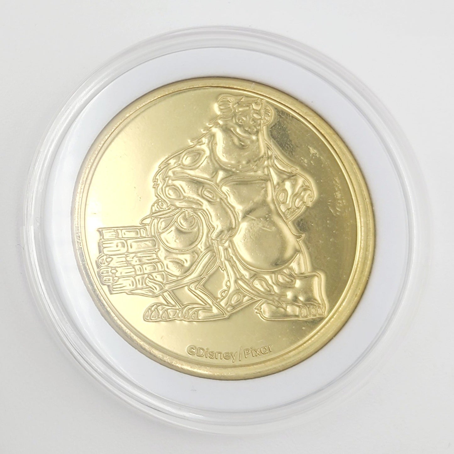 *Mike Sully Coin* Walt Disney World Parks Golden Color Metal Medallion Monsters