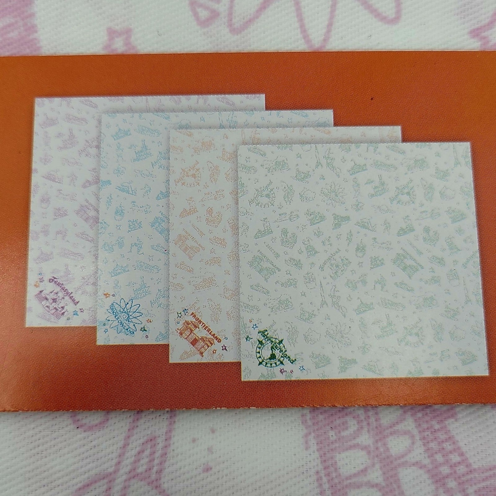 *Napkins Set of 4* Walt Disney World Icons Park Maps & Brochures Fantasyland NEW