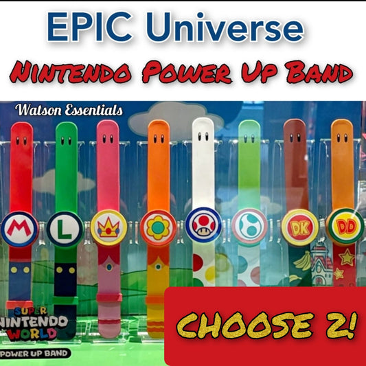 *CHOOSE 2* EPIC Universe Power Up Band Super Nintendo World Mario Peach Yoshi