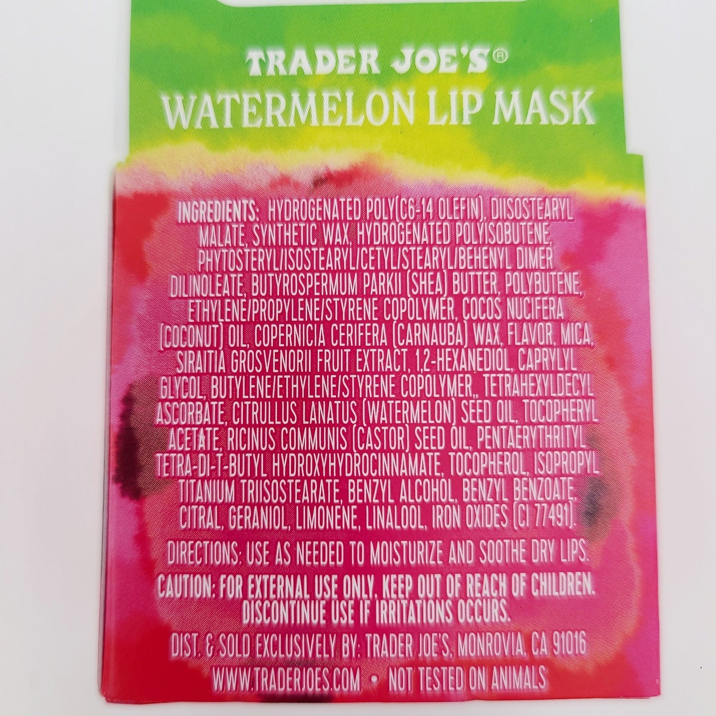 *2 Pack* Trader Joe’s Watermelon Lip Mask Hydrating Overnight Treatment Joes NEW