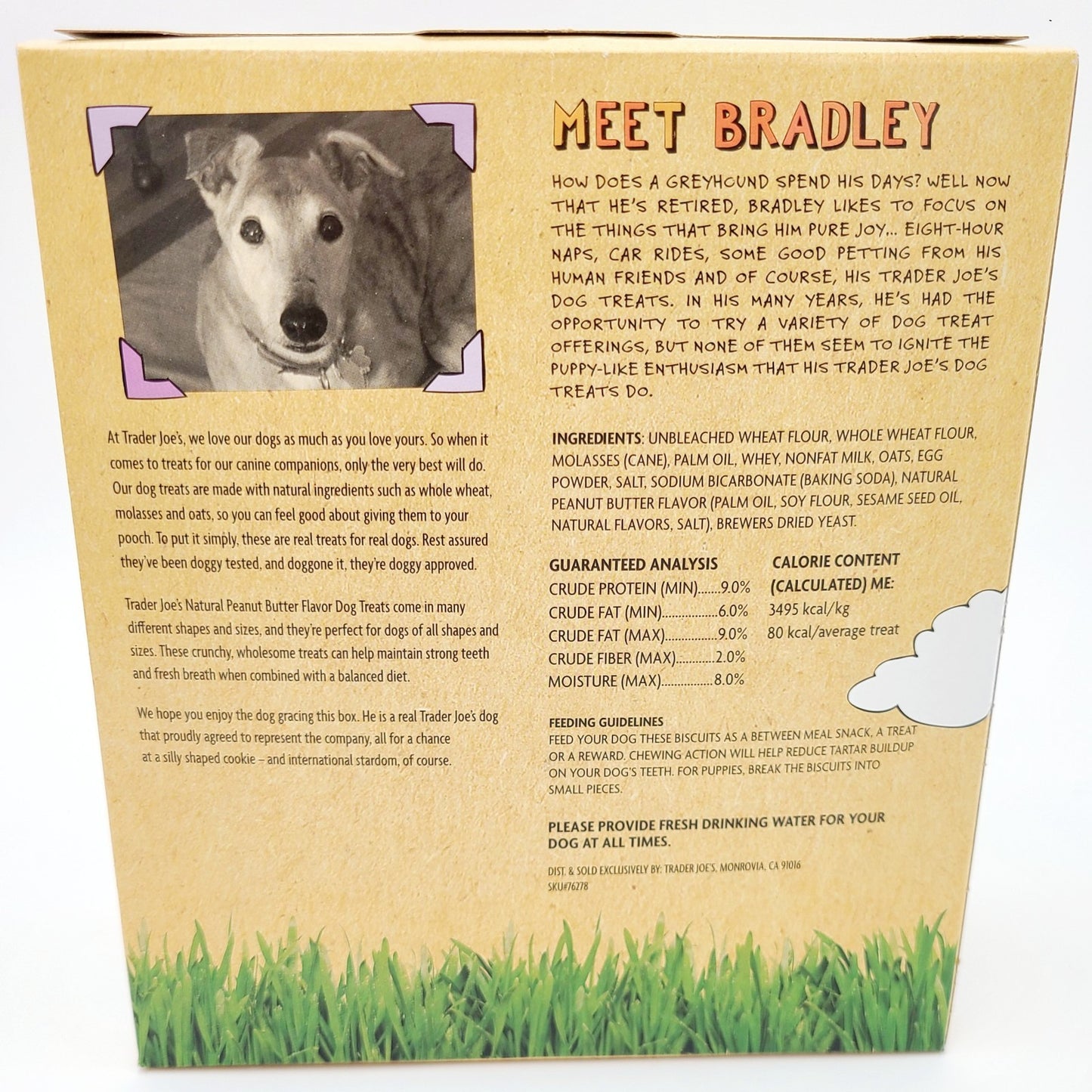 NEW Trader Joe's Dog Treats Peanut Butter Flavor For Big & Small Dogs (24 OZ)