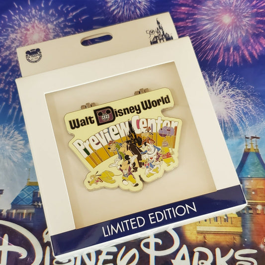 2021 Disney Parks 50th Anniversary Vault Series Vintage Preview Center Jumbo Pin