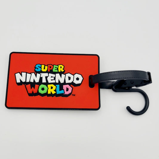 *Red Luggage Tag* Universal Studios Orlando EPIC Super Nintendo World ID Holder