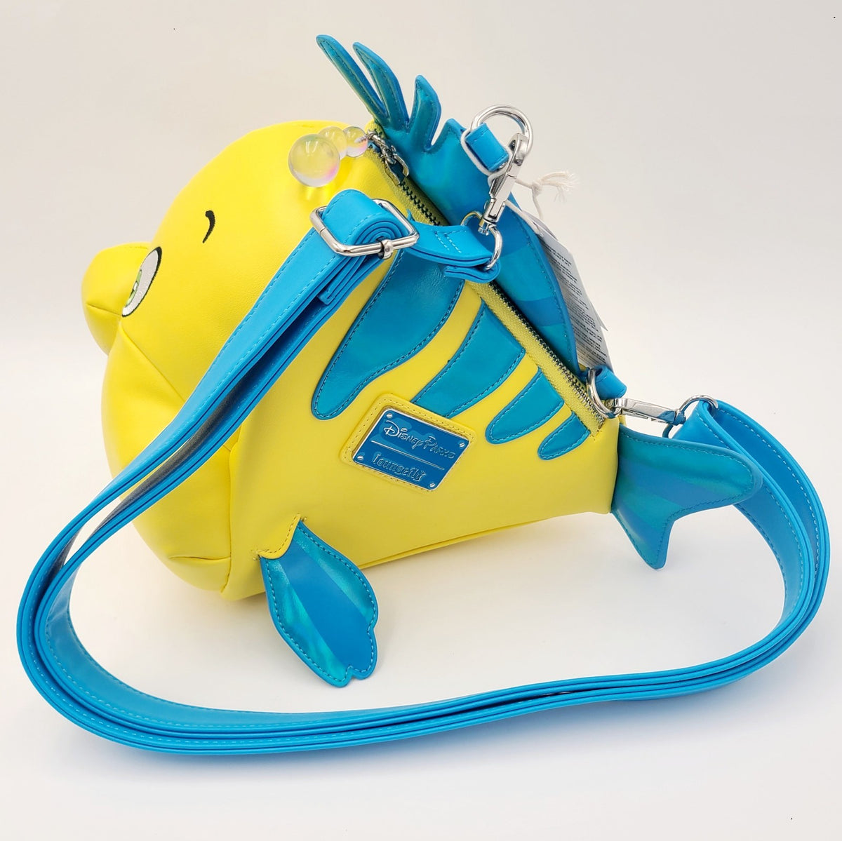 Disney Parks 2026 The Little Mermaid Flounder Fish Crossbody Bag Loungefly New