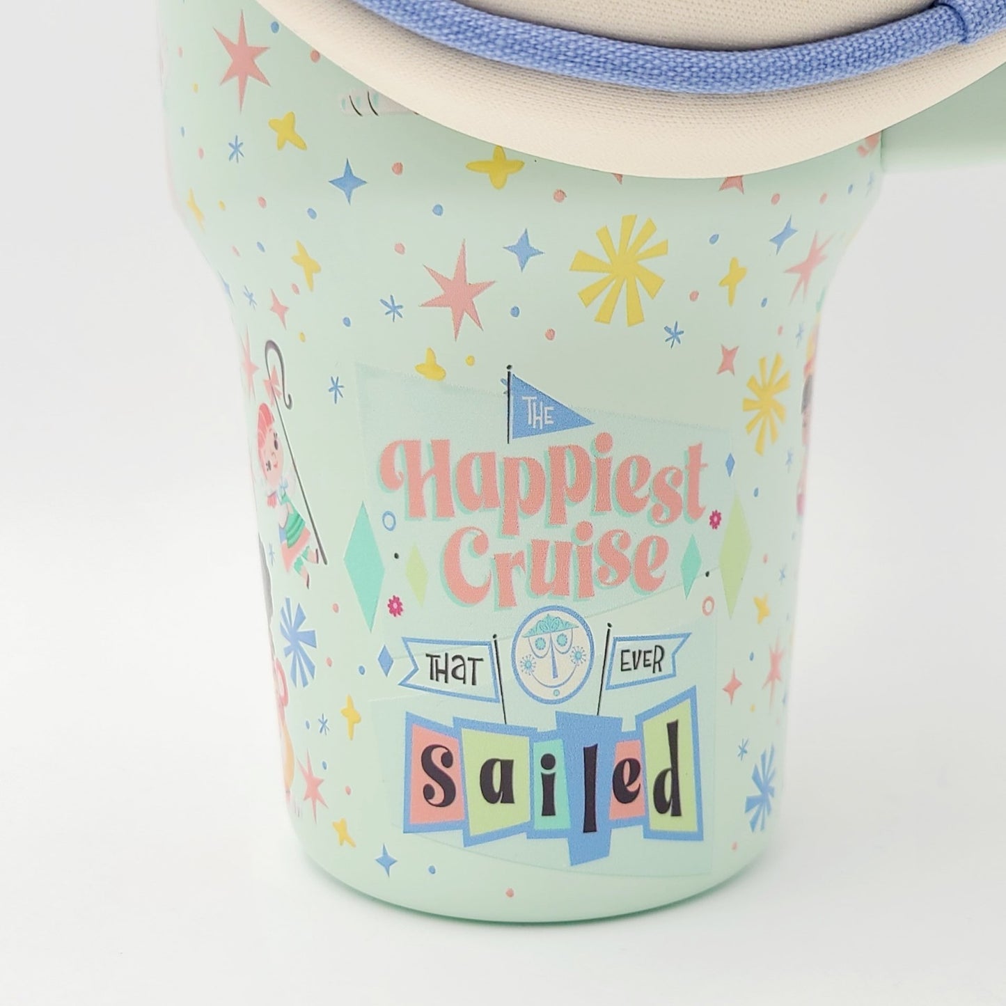 2026 Walt Disney World Park WDW It's A Small World Tumbler Zipper Pouch & Topper
