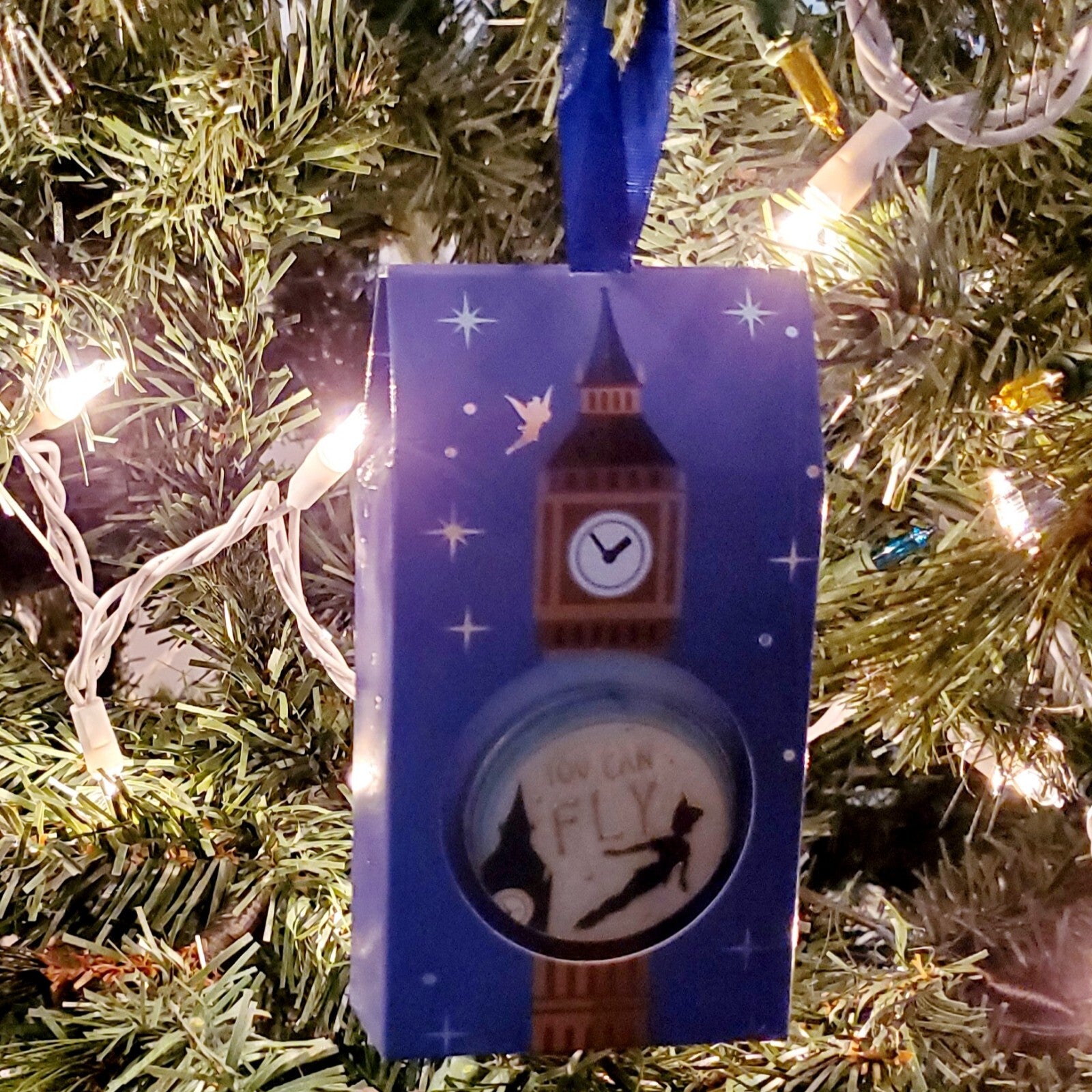 *Ornament Box & Pin* Disney Parks Peter Pan You Can Fly 2021 Christmas Holiday