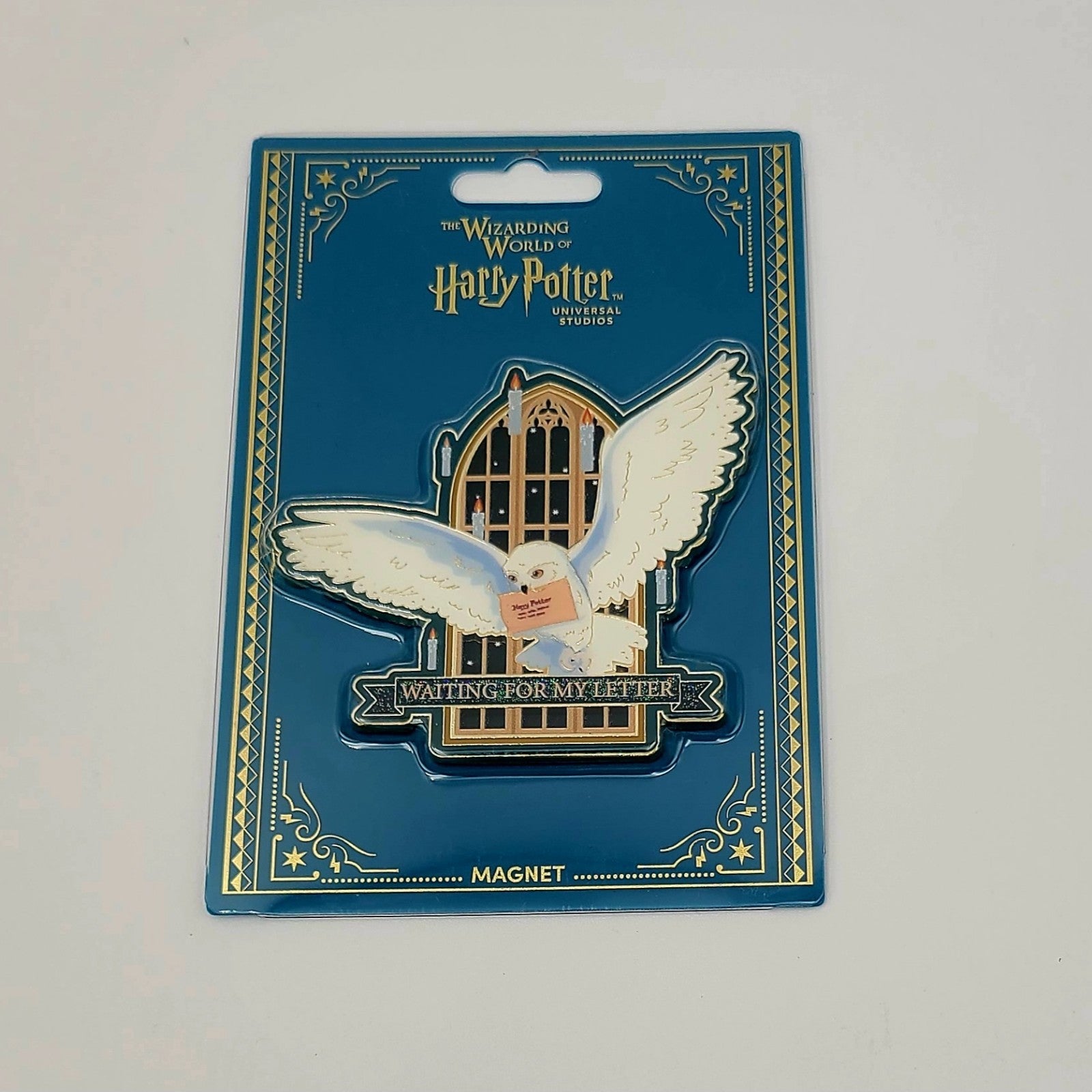 *Magnet* Universal Studios Harry Potter Snowy Owl Waiting For My Letter NEW
