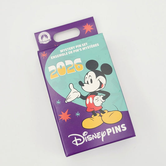 2026 Walt Disney World Parks Mickey & Friends Mystery Pin Set (2 Pins/Box) NEW