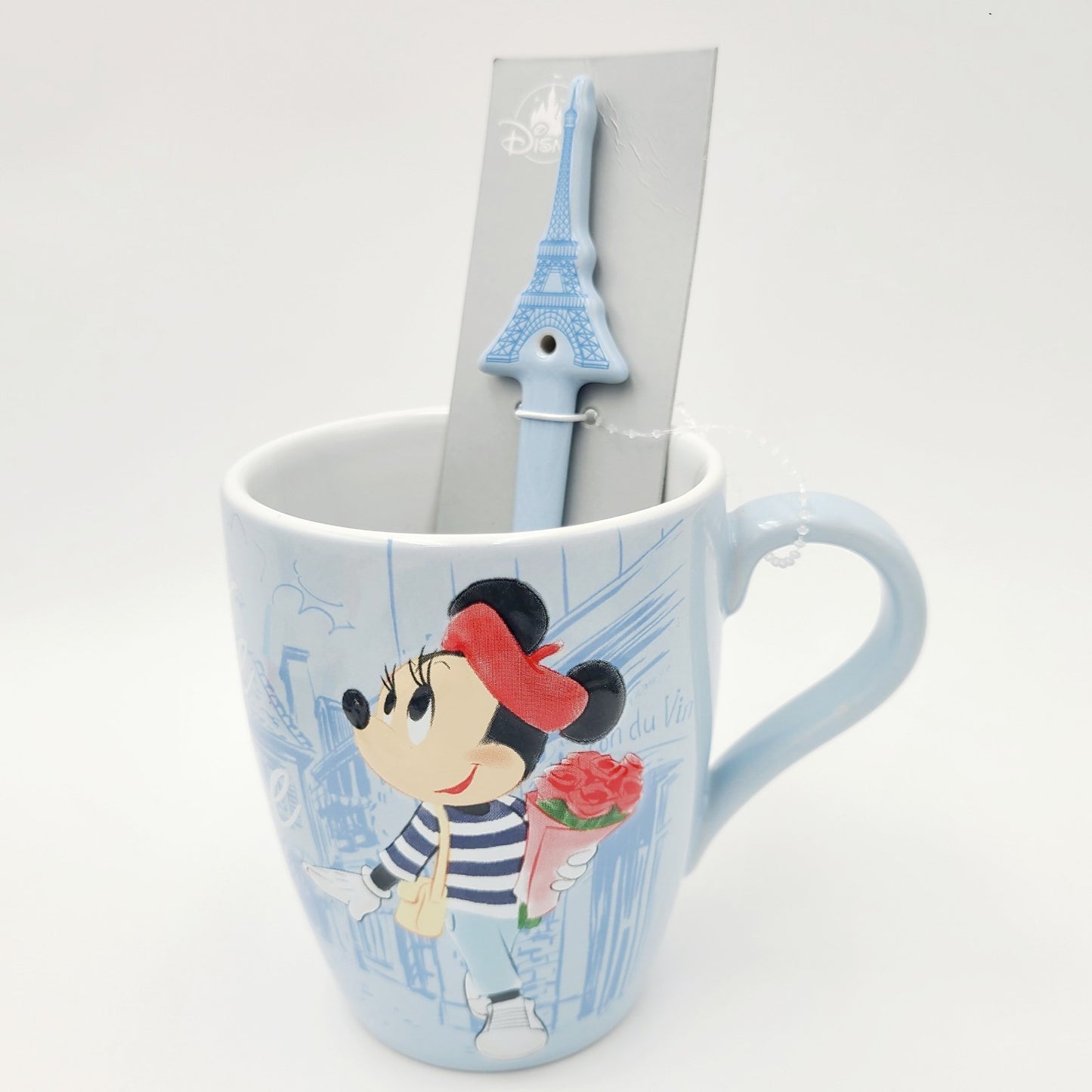 NEW Walt Disney World Parks EPCOT France French Minnie Mouse Paris Mug & Spoon