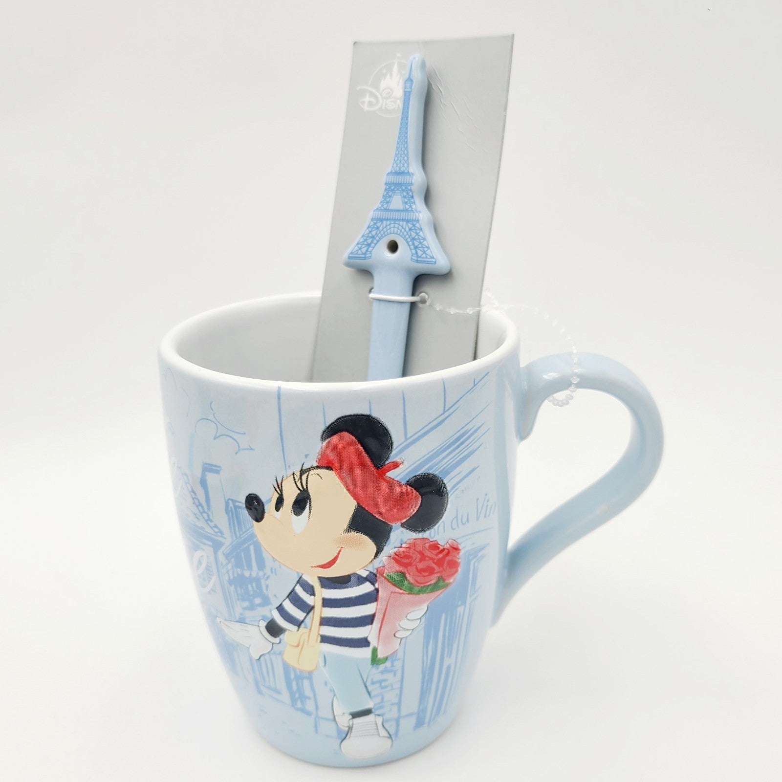 NEW Walt Disney World Parks EPCOT France French Minnie Mouse Paris Mug & Spoon