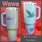 2026 WAWA Blue Purple Yellow XL Oasis Vacuum Tumbler Bottle Mug 40 oz  Limited