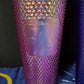 *Set of 3* Disney Parks Starbucks 50th Anniversary Blue, Pink, Green Stud Bling