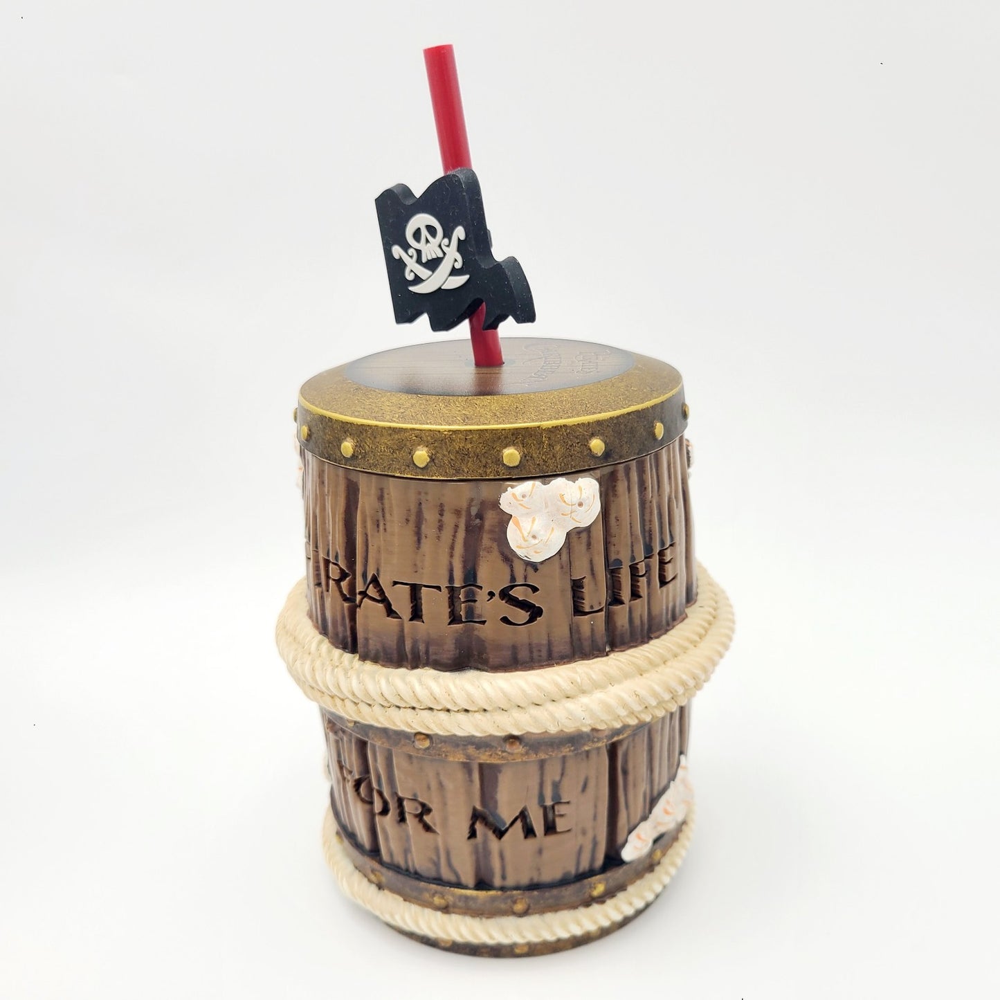 Walt Disney World Parks 2026 Pirates Of The Caribbean Brown Barrel Sipper Cup