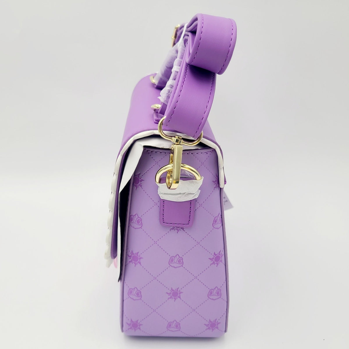 2026 Disney Parks Princess Rapunzel Tangled Purple Crossbody Loungefly Bag Purse