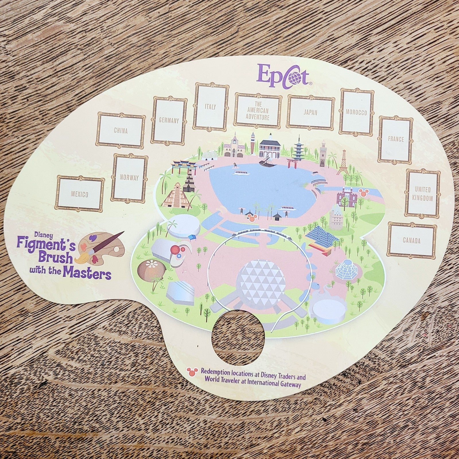 2020 Disney Parks EPCOT Festival Of The Arts Scavenger Hunt Map Stickers Figment