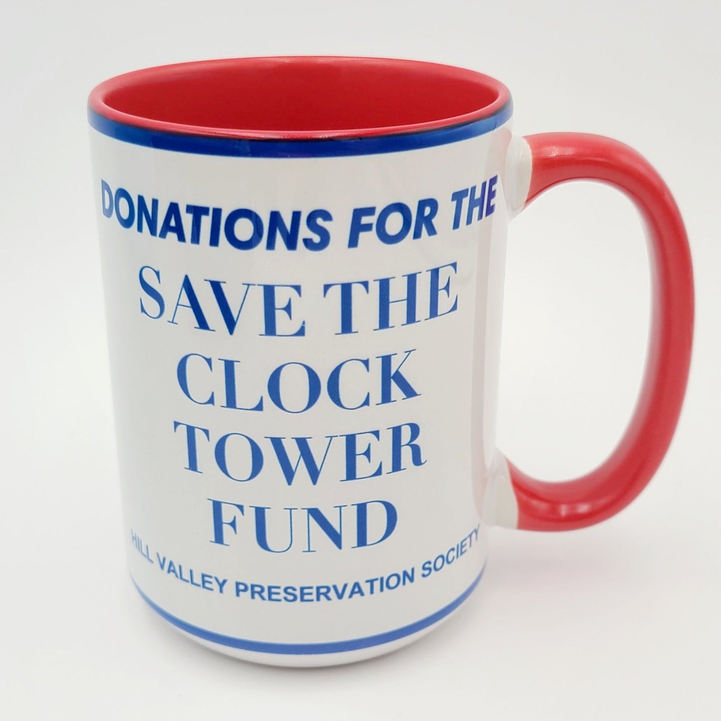 Universal Studios 40th Anniversary Back To The Future Mug SAVE THE CLOCK TOWER