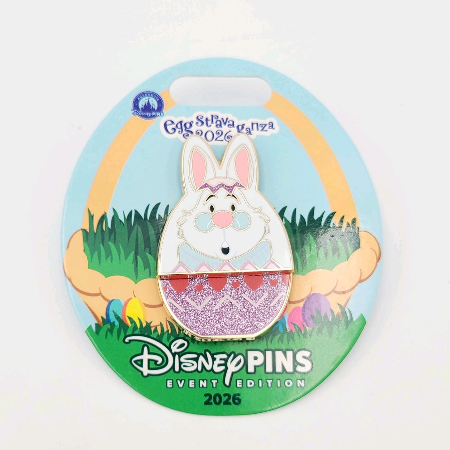 2026 Disney Parks Epcot Flower & Garden Festival Eggstravaganza White Rabbit Pin